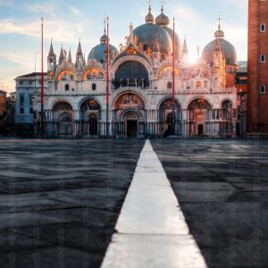 Fine Art Print – Basilica di San Marco in Venice at Sunrise