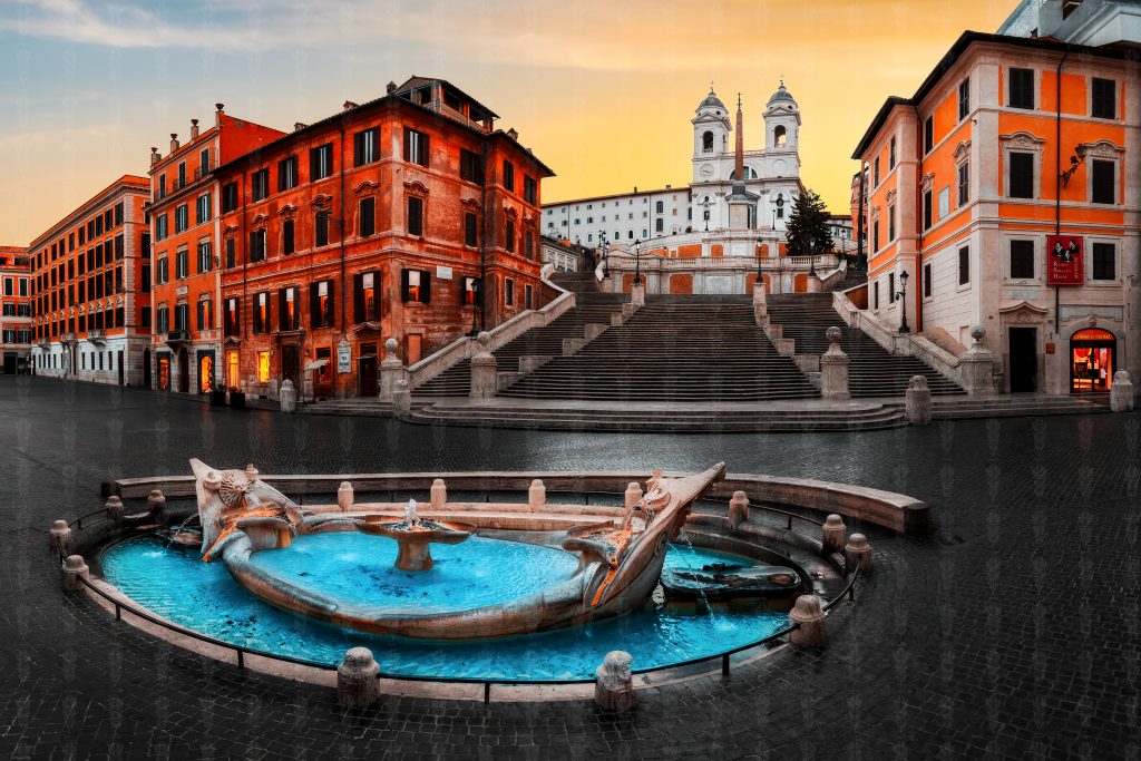 Fountain of Light – Morning Stillness at the Spanish Steps