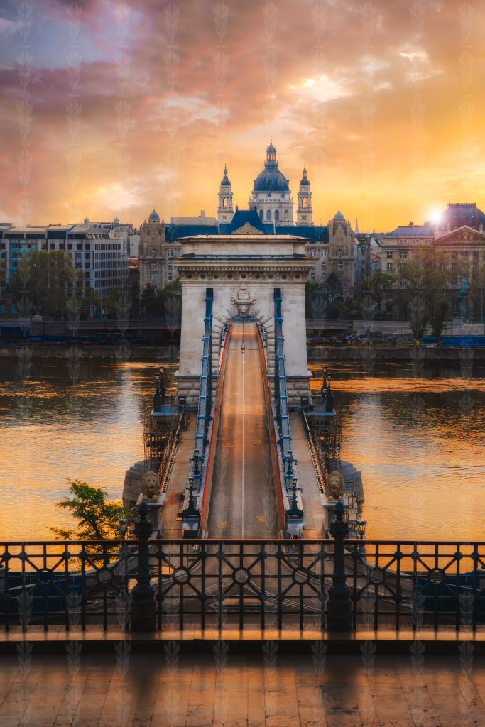 The Silent Spine of Budapest – Széchenyi Chain Bridge at Dawn