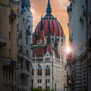 Crown of the Capital – Budapest’s Parliament at Dawn