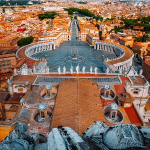 Throne Above the City – View from St. Peter’s Basilica