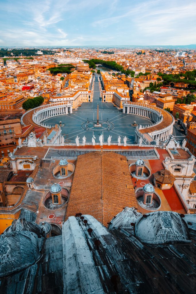 Throne Above the City – View from St. Peter’s Basilica