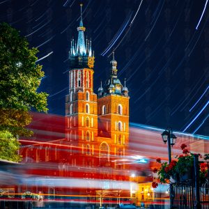 Celestial Reflections – St. Mary’s Basilica, Kraków