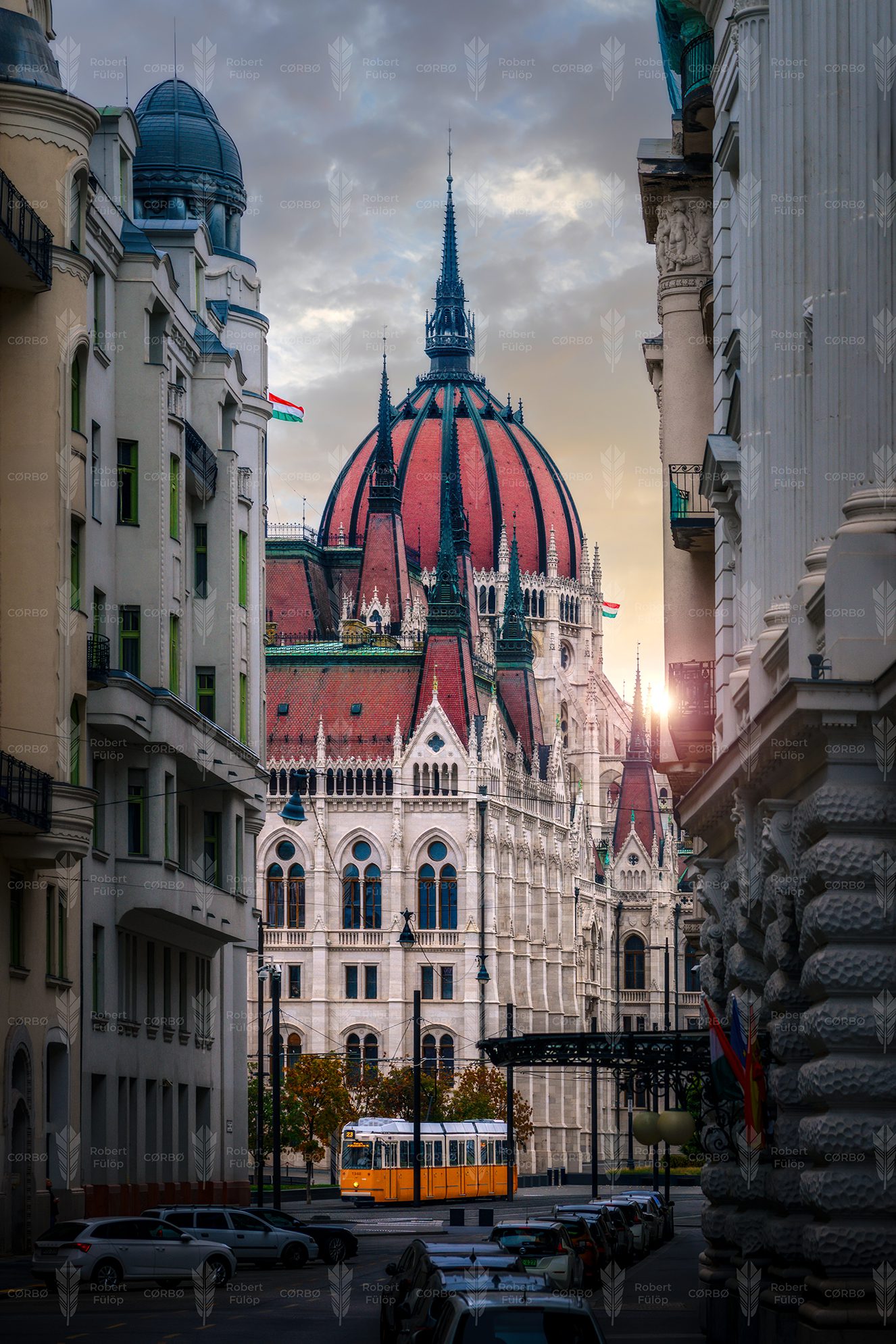 The Dome Between Streets – Hungarian Parliament, Budapest