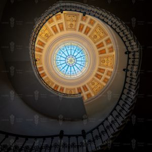 Spiral to the Oculus – Lépcsőpavilon, Várkert Bazár, Budapest