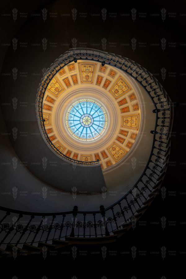 Spiral to the Oculus – Lépcsőpavilon, Várkert Bazár, Budapest