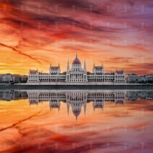 Dawn Mirror – Hungarian Parliament Building, Budapest
