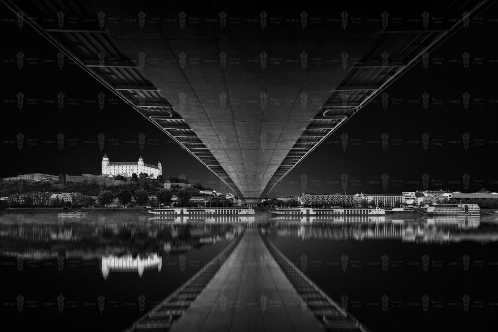 The Inverted Span – SNP Bridge & Bratislava Castle, Bratislava