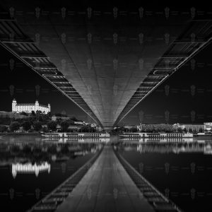 The Inverted Span – SNP Bridge & Bratislava Castle, Bratislava