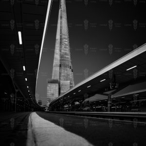 The Shard Between Platforms – London Bridge Station, London