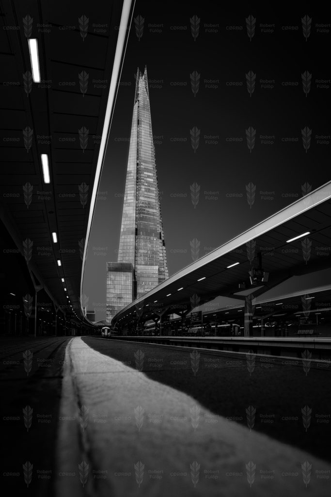 The Shard Between Platforms – London Bridge Station, London