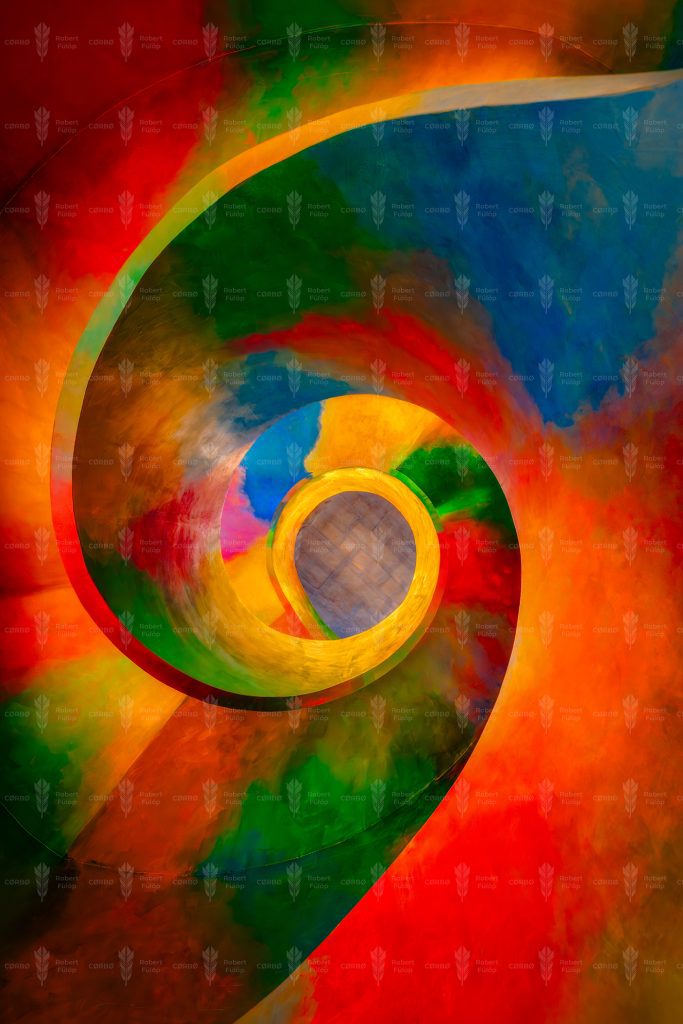 Spiral Spectrum – HAB (Hungarian Art and Business) Staircase, Budapest