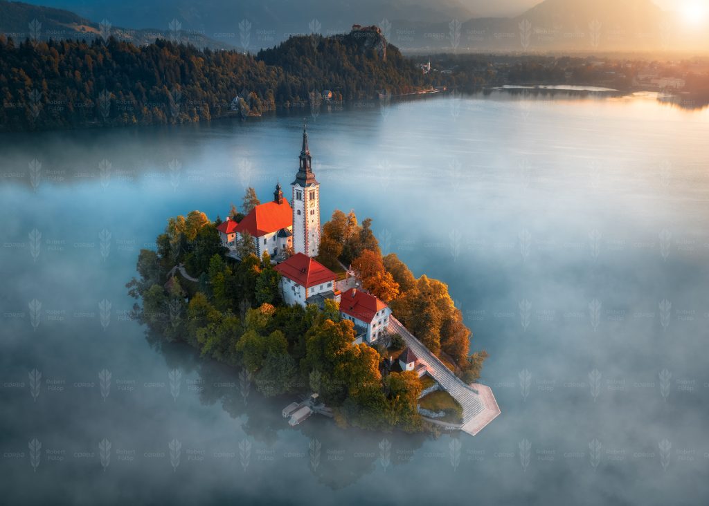Stillness in the Mist – Lake Bled, Slovenia